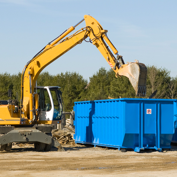 are there any restrictions on where a residential dumpster can be placed in Del Norte